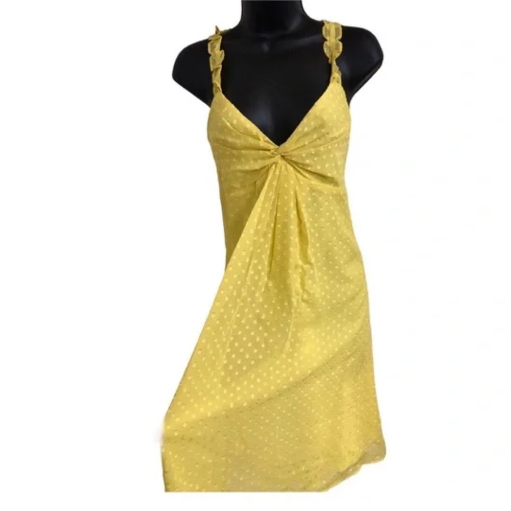 Emily in Paris inspo Nine West Golden babydoll Dress
